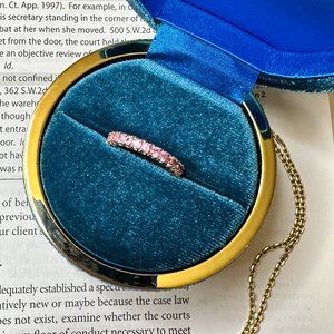 Pink Sapphire Vintage Infinity Ring